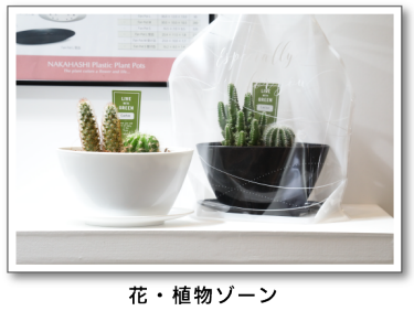 花・植物ゾーン