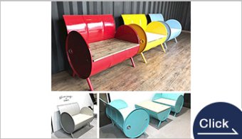 ドラム缶リメイク　テーブル＆ソファ