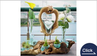 <Driftwood and Glass Bowl> Premium