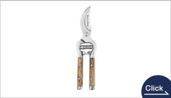 Wooden Handle Bypass Secateurs